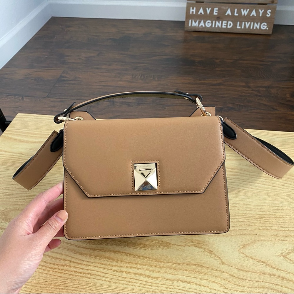 NWOT Charlotte NY Two Tones Black/Brown Handbag